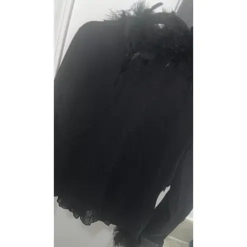 Peter Nygard Vintage Nygard Collection Feather Bow Sweater 90s y2k clueless style summer boho