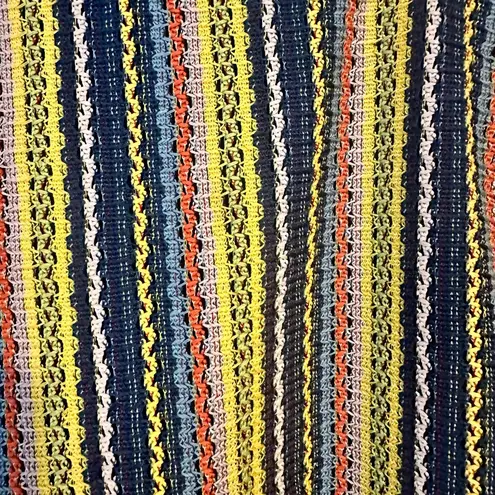 Madewell  | Texture & Thread Tie-Shoulder Tank Top in Rainbow Crochet, Size M