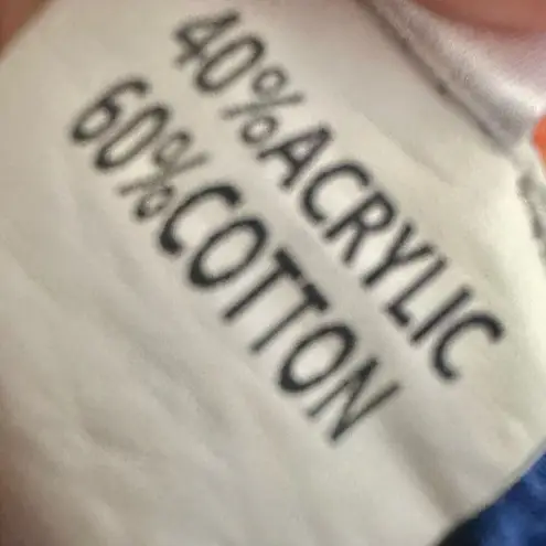 Blue rainbow crochet crop top