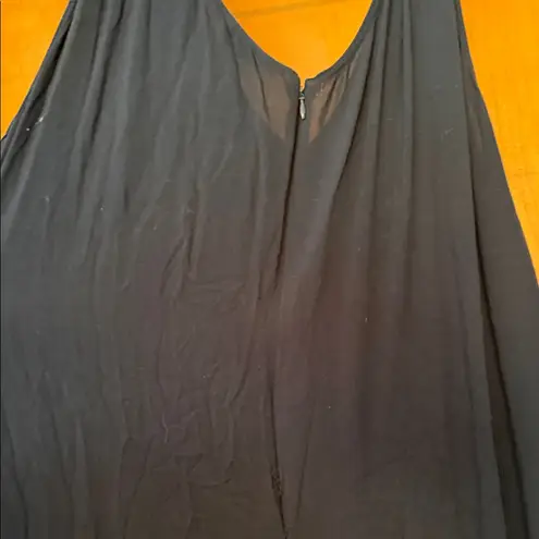 Cato Elegant Black Sleeveless Flowy Bodysuit size 24
