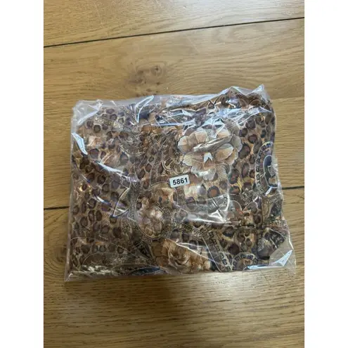 Midnight Velvet Women Size 8 Cardigan Open Front Sheer Duster Cover Up Vintage Gold