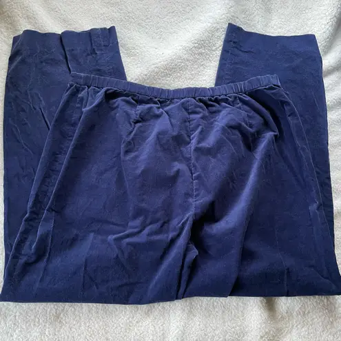 Susan Graver Vintage Navy Corduroy Pants A63109 Size 1X Cotton and Spandex