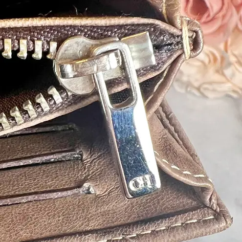 Carolina Herrera Quilted Logo Leather Wallet