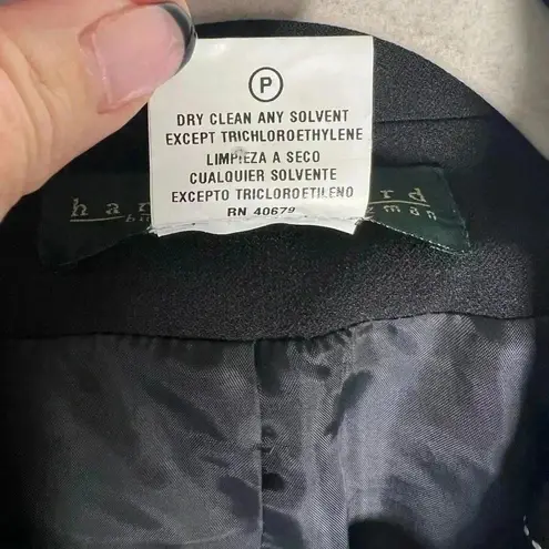 Harvé Benard New With Tags Harve Benard Jacket Blazer Black White Ribbon Trim Women’s Size 12