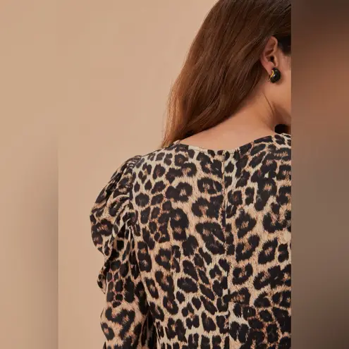 Farm Rio Cream Natural Skin Lenzing™ Ecovero™ Viscose Midi Dress, Medium, $230