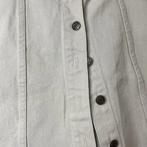 Newport News VTG Y2K Jeanology Vintage Beige Denim Jeans Skort Gyaru Button