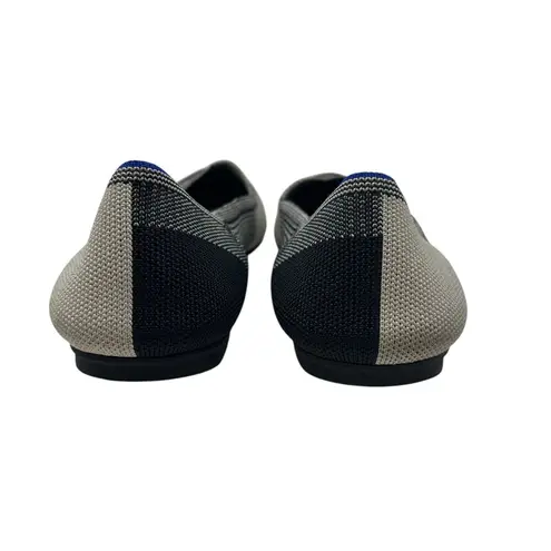 Rothy's The Flat Captoe Black White Plaid Check Retired Ballerina Size 10