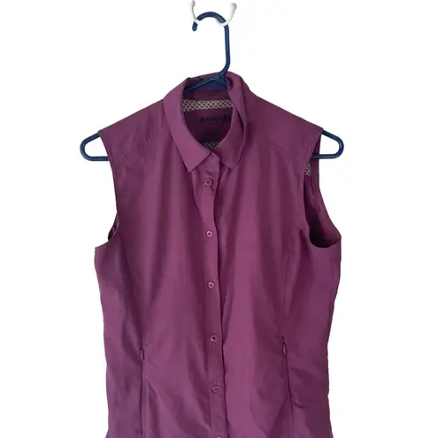 Magellan outdoors Magellan Women's Size Small Purple Sleeveless Outdoor Button Up Top