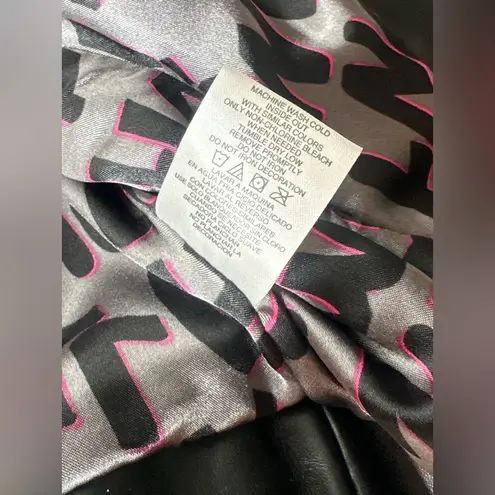 Abbey Dawn By Avril Lavigne Jacket Poly Leather Black Zip Vest Punk Rock Size XL