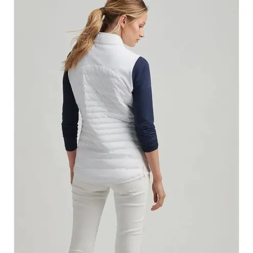 Peter Millar Women's Fuse Elite Hybrid Vest Size M White Golf Core Activewear