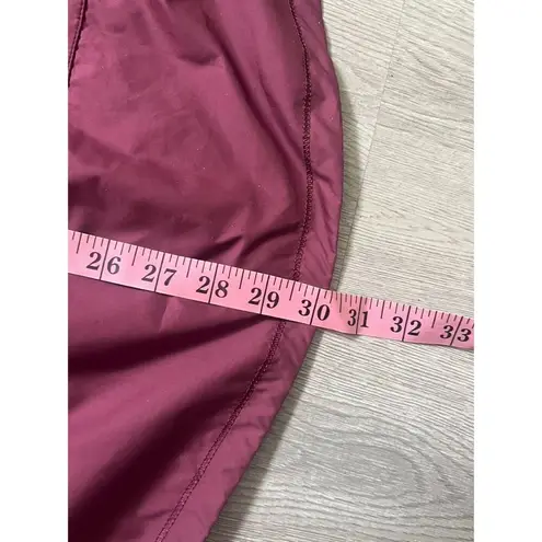 Lululemon  Miss Misty Pullover Stow Hood 1/2 Zip Size 10 Rust Berry