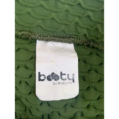 Booty By Brabants BBB Croco Skin Sports Bra Top Evergreen One Size