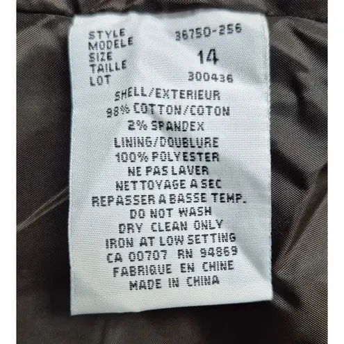 Tribal Brand Stretch Velvet Paisley Boho Jacket Blazer NWOT 14 Brown/Turquoise Brown