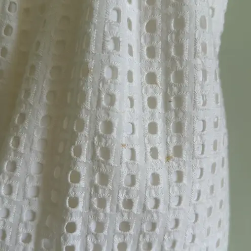 Cory Lynn Calter White Eyelet Jumpsuit Size 6 thumbnail 4