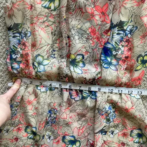 KLD Signature Fit & Flare Dress Floral Pattern Elastic Waist Size Medium VEUC - Image 5