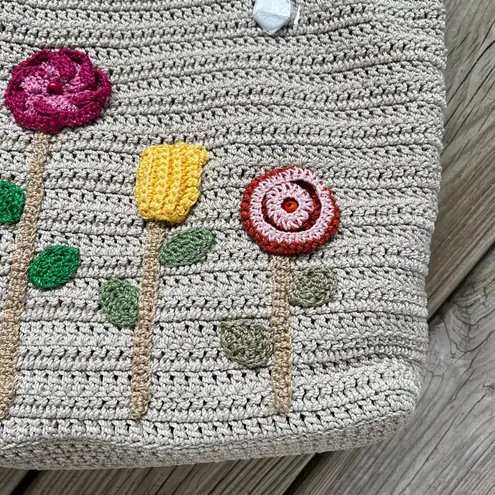 The Sak Crafted Classics Carry On Bag Flower Ecru Large Tote. NEW