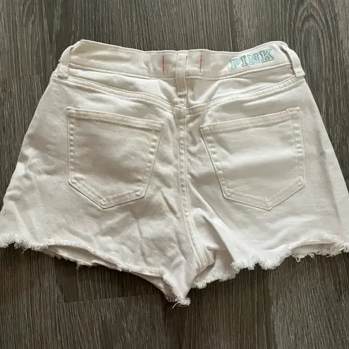 Victoria's Secret Victoria’s Secret PINK White Jean Shorts