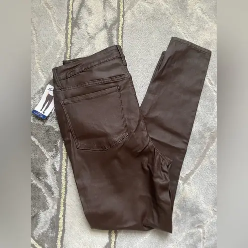 Seven7 NWT Espresso Coated Skinny Jeans