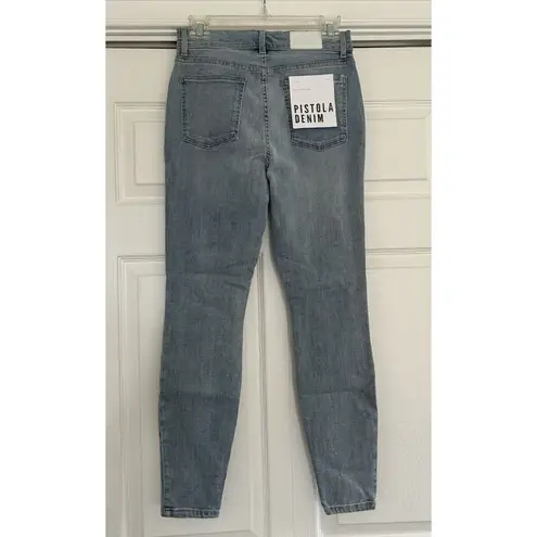 Pistola Anthropologie Aline High-Rise Skinny Crop Jeans Wave Blue Size 27