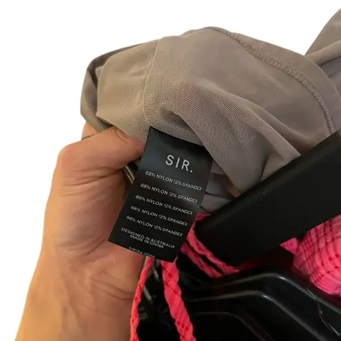 SIR. Jacques Mesh Fitted Tee Silver Size 2