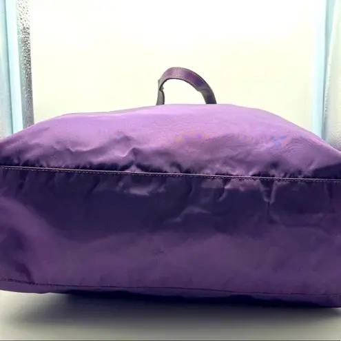 Prada  purple nylon travel tote bag