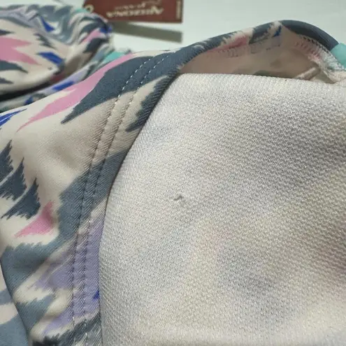 Arizona Jeans Pink Pattern Swimwear Set Bikini Bottom / Top Size XL Extra Large