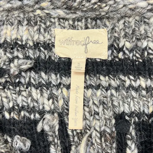 Wilfred Free Italian Yarn Wool Blend Knit Full Zip Cardigan Sweater Small