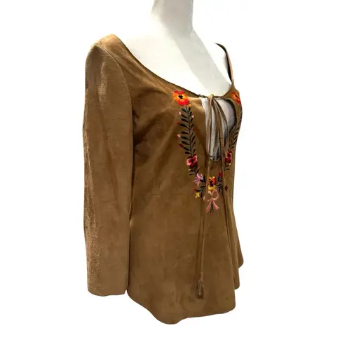 Miu Miu PRADA rare suede boho top, made in Italy, size 38