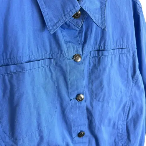 Lighthouse Apparel 100% Cotton Periwinkle Button Up Light Denim Jacket Size M Size M