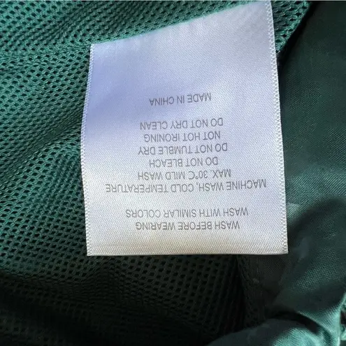 Zyia Jade Bomber Jacket Dark Jade Green Leopard Size Medium Hooded Light Coat