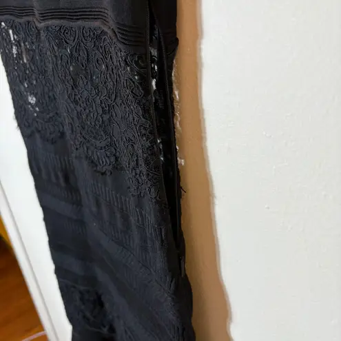 Roberto Cavalli Black Lace Pattern Sleeveless Mini Dress Size 40 (US 4)