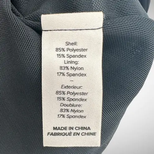 Cinq à Sept Cinq a Sept Amar Black Open Back Ruched Cross Over Stretch Mini Dress Size 2