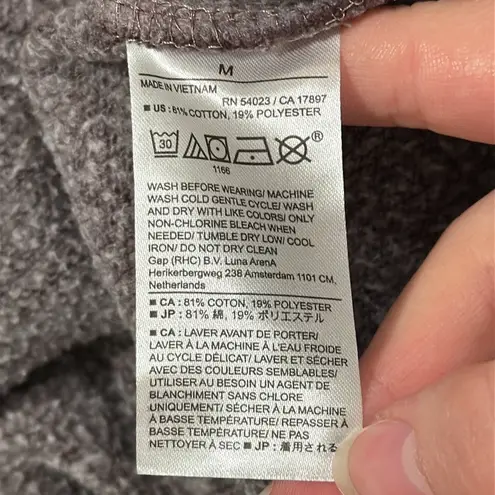 Banana Republic Factory Roasted Cacao Boxy Polo Sweatshirt Button Collar Size M Brown Size M