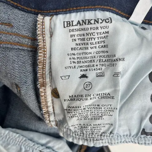 BLANKNYC Womens Flare Jeans Dark Wash Stretch Casual Women's Size 27 Blue