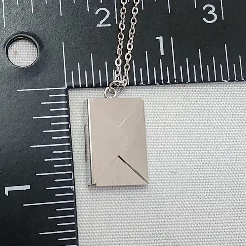 Silver Letter Envelope Love Note Necklace