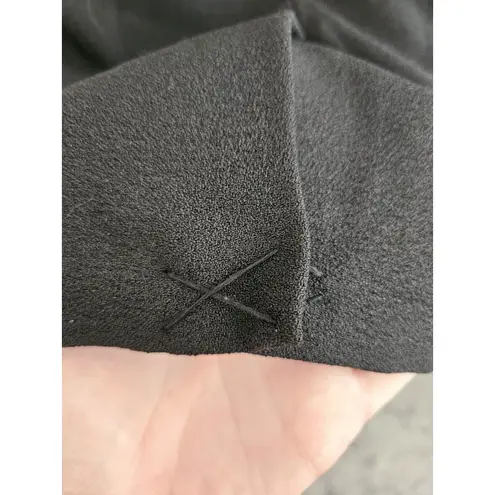 Karl Lagerfeld Little Black Dress Ruffle Top Adjustable Straps Size 4