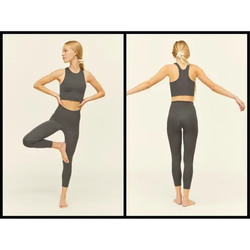 Girlfriend Collective đź’•GIRLFRIENDđź’• Compressive High-Rise 7/8 Legging Moon Charcoal Gray L NWT