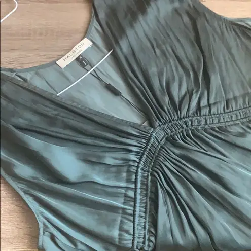 Halston Heritage 🆕 | Cinched Deep V Top Blouse S