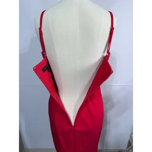 Banana Republic  Red‎ Sweetheart Neck Sheath Dress Cocktail Midi Tall Women's 2