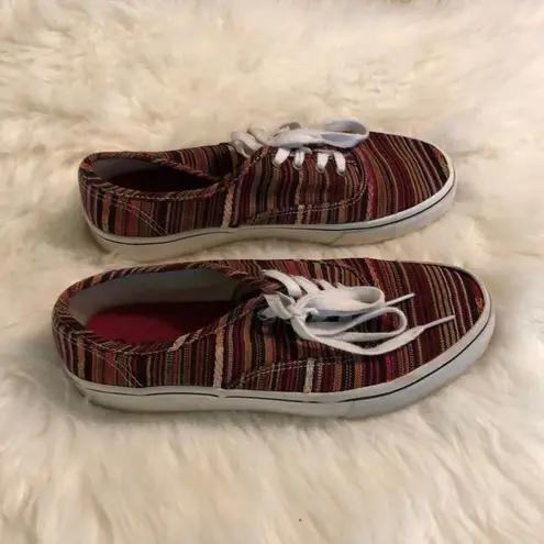 Airwalk Striped Canvas Sneakers Rubber Soles 8