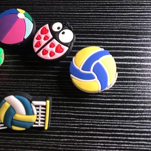 Girly & Volleyball Themed Croc Charms *Bundle 3 Save 20%* Pink