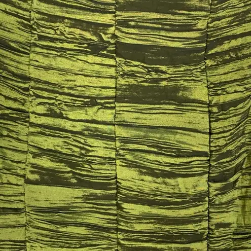 Jessica McClintock Strapless Ruched Mini Dress Cocktail 2 Green Zip Back Hoco