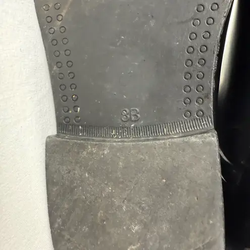 Tory Burch  Leather Rubber Diana Equestrian Riding Boots in Black Brown Size‎ 8