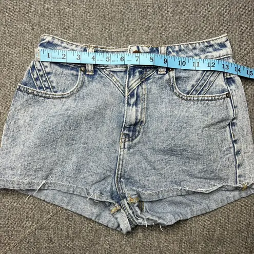 Bullhead Denim Co Mom Shorts Womens 7 Acid Wash High Rise Cut Off 90s Y2K Blue Size undefined