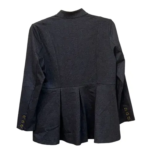 Soft Surroundings Carriageway Jacket Navy Heather Medium Career Professional