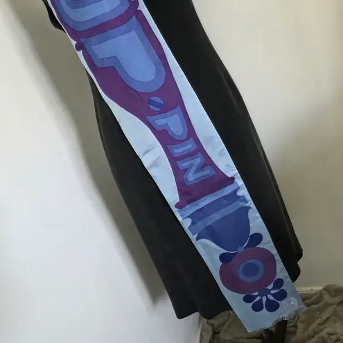 Vintage Pin Up Long Neck Scarf Blue