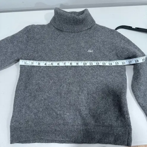 Lacoste  Grey 100% Baby Alpaca Turtle Neck Sweater Size 4 EUC