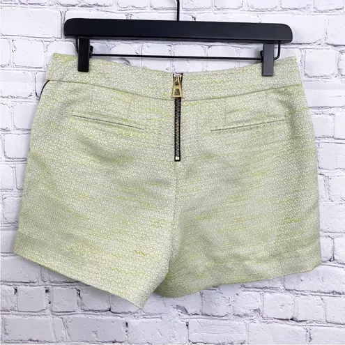 Sail To Sable  Limeade Tweed Shorts Resort15-8L metallic pinstripe piping