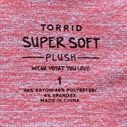 Torrid  Relaxed Super Soft Plush Crew Neck Long Sleeve Drop Shoulder Top ~ 1X (1)