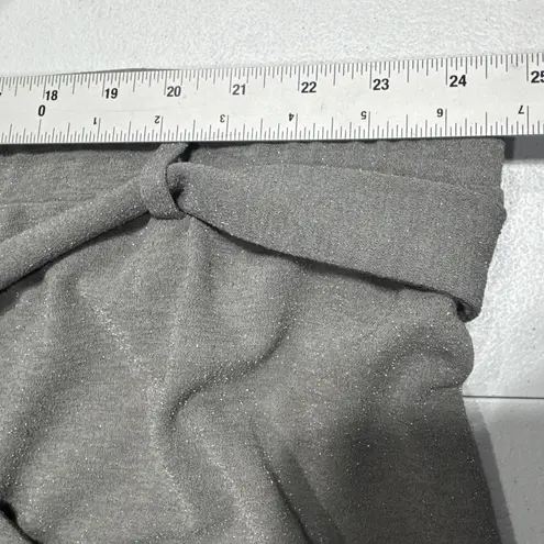 Girl With Curves Women's 3XP Petite Pants Glitter Knit Straight Leg Gray A554699 Size undefined